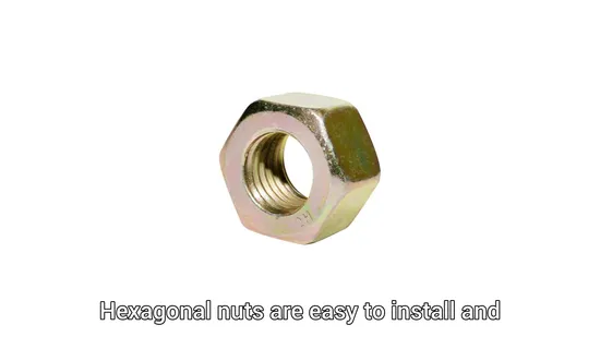 DIN 934 Carbon Steel Yellow Color Zinc Plated Hexagon Hex Nut